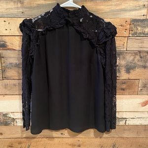 Black Lace Blouse